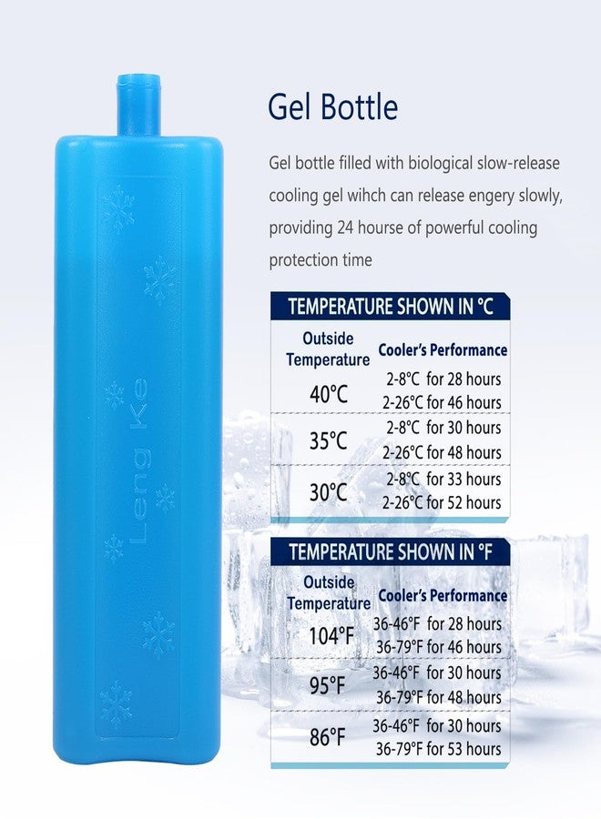 حقيبة تبريد الأنسولين للسفر من بومكي، زجاجة تبريد لأقلام الأنسولين، حقيبة حمل محمولة معتمدة من إدارة أمن النقل الأمريكية، حقيبة تبريد أدوية لمرضى السكري مع قالب جل ثلجي - Image 3